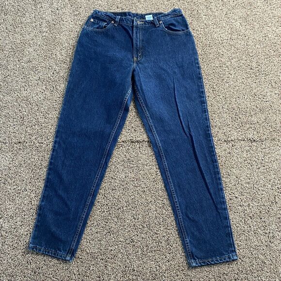 Vintage 1996 Levi’s 550 Relaxed Fit Tapered Leg Jean Dark Wash 15 Med - Picture 2 of 9